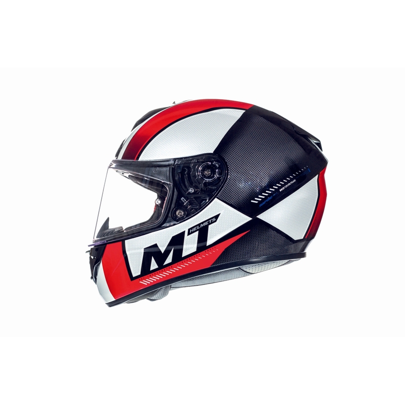MT Rapide Overtake Integral Motorradhelm weiß-rot-blau
