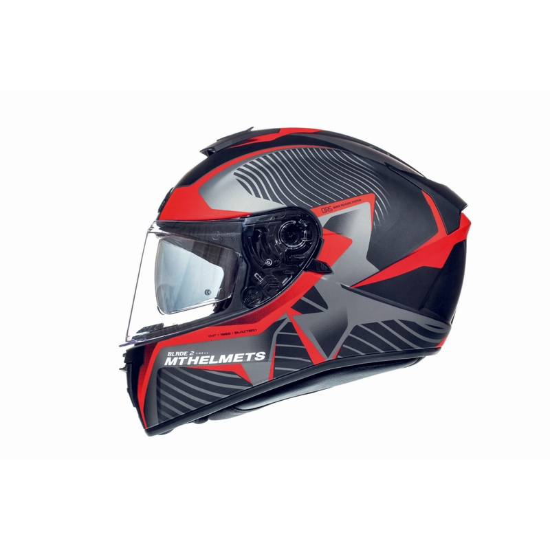 MT Blade 2 SV Blaster Integral Motorradhelm schwarz matt-rot