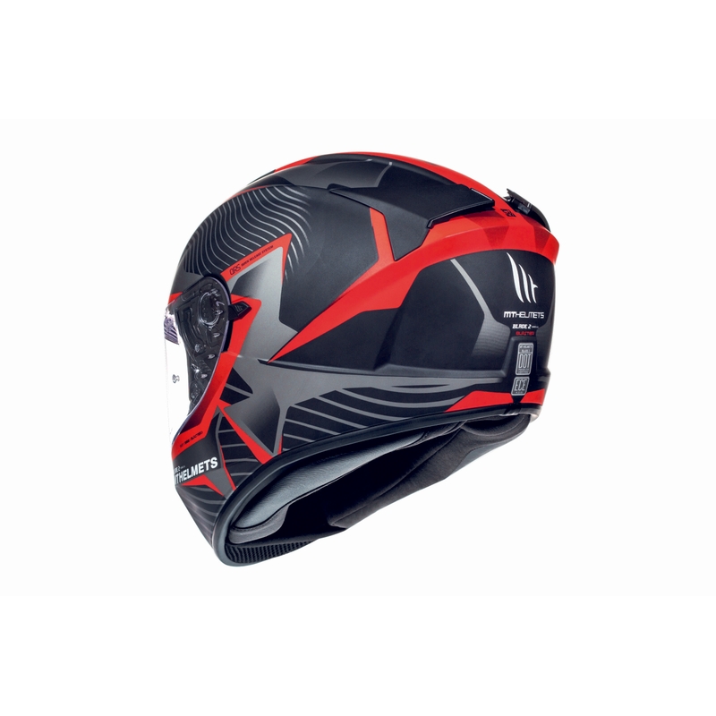 MT Blade 2 SV Blaster Integral Motorradhelm schwarz matt-rot