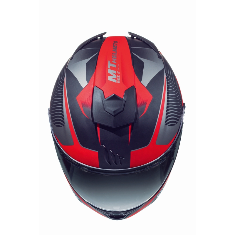 MT Blade 2 SV Blaster Integral Motorradhelm schwarz matt-rot