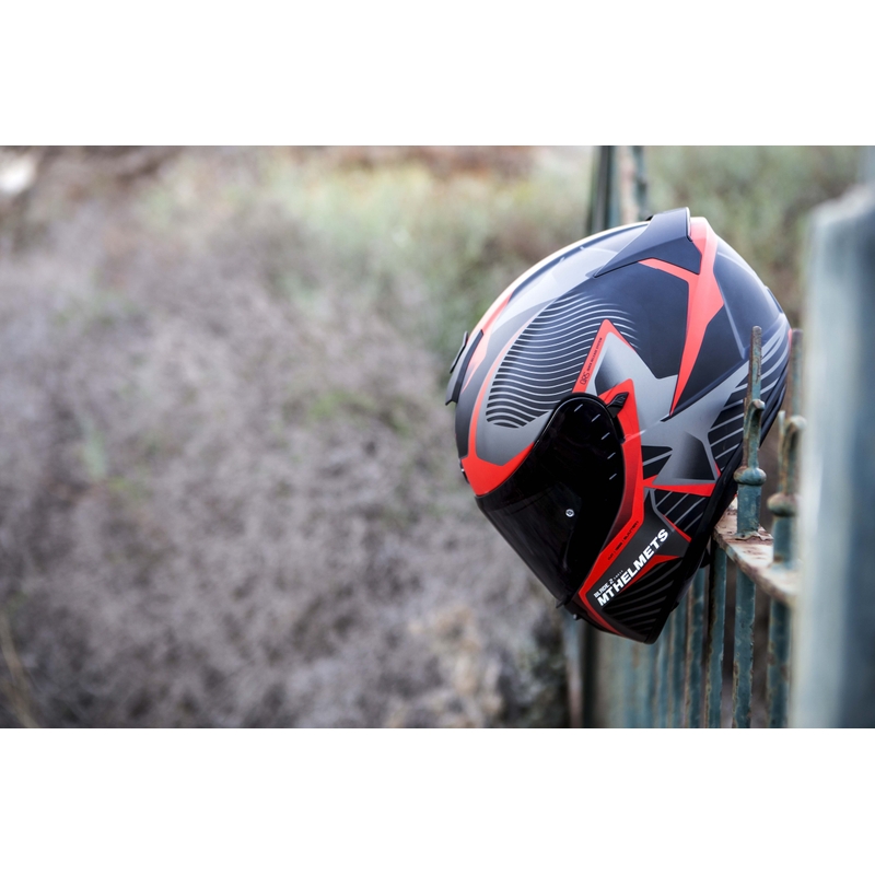 MT Blade 2 SV Blaster Integral Motorradhelm schwarz matt-rot