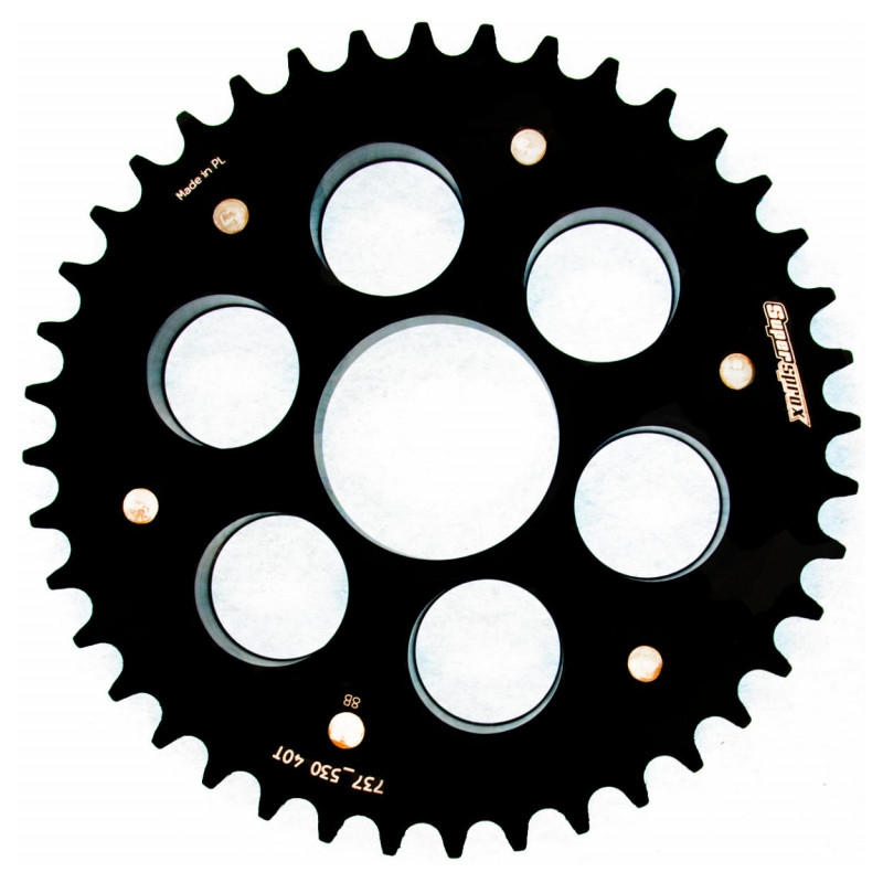 Rear sprocket STEALTH with alloy disc SUPERSPROX STEALTH with alloy disc schwarz 40T, 520