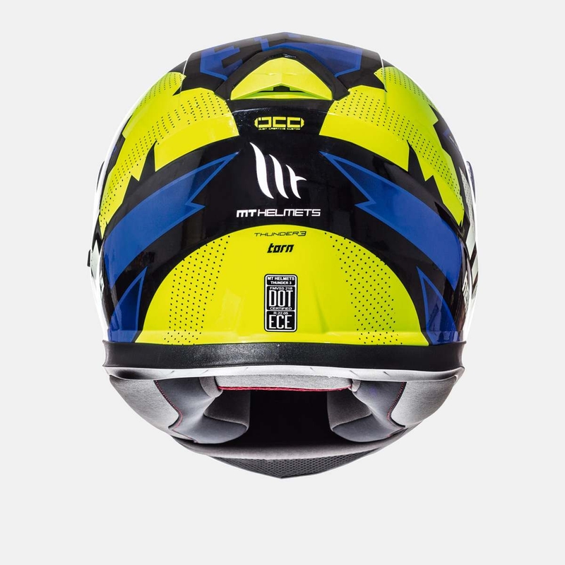 MT Thunder 3 SV Torn fluo gelb-blau integral Motorradhelm Ausverkauf