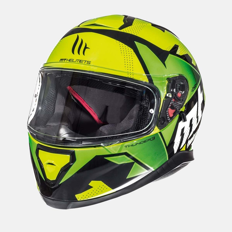 MT Thunder 3 SV Torn fluo gelb-grün Integral Motorradhelm