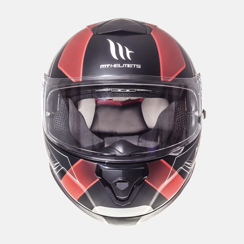 MT Thunder 3 SV Trace Integral Motorradhelm schwarz matt-rot