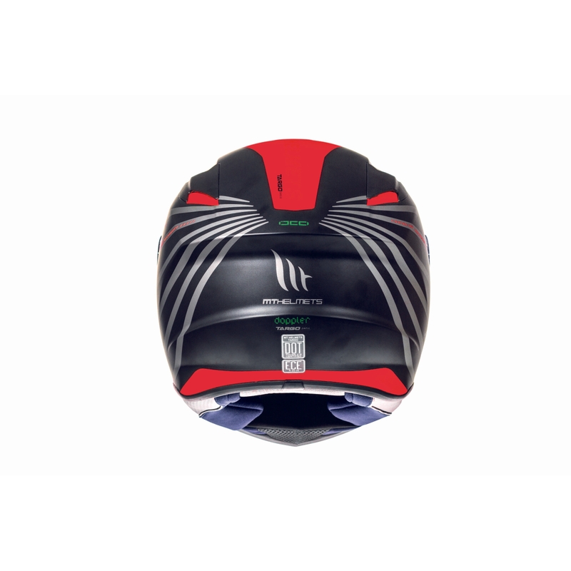 MT Targo Doppler fluo rot matt integral Motorradhelm Ausverkauf