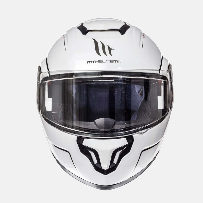 MT Atom Motorradhelm weiß Ausverkauf
