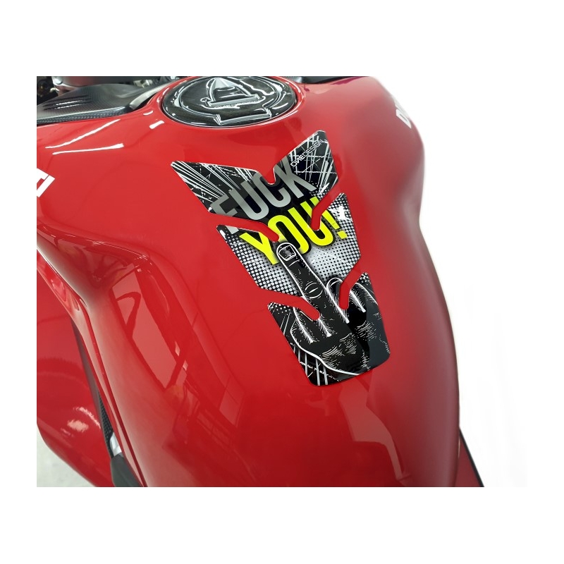 Kraftstofftankdeckel Print grau