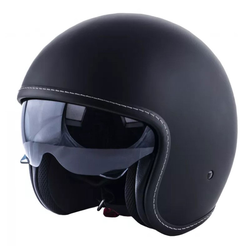 Offener Motorradhelm RSA Shadow schwarz matt - Klasse II