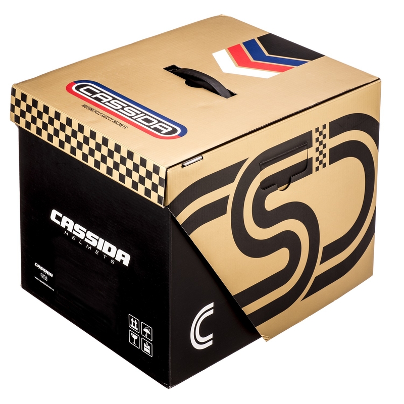 Cassida Fibre Super Hooligan integraler Motorradhelm schwarz und Kupfer Ausverkauf