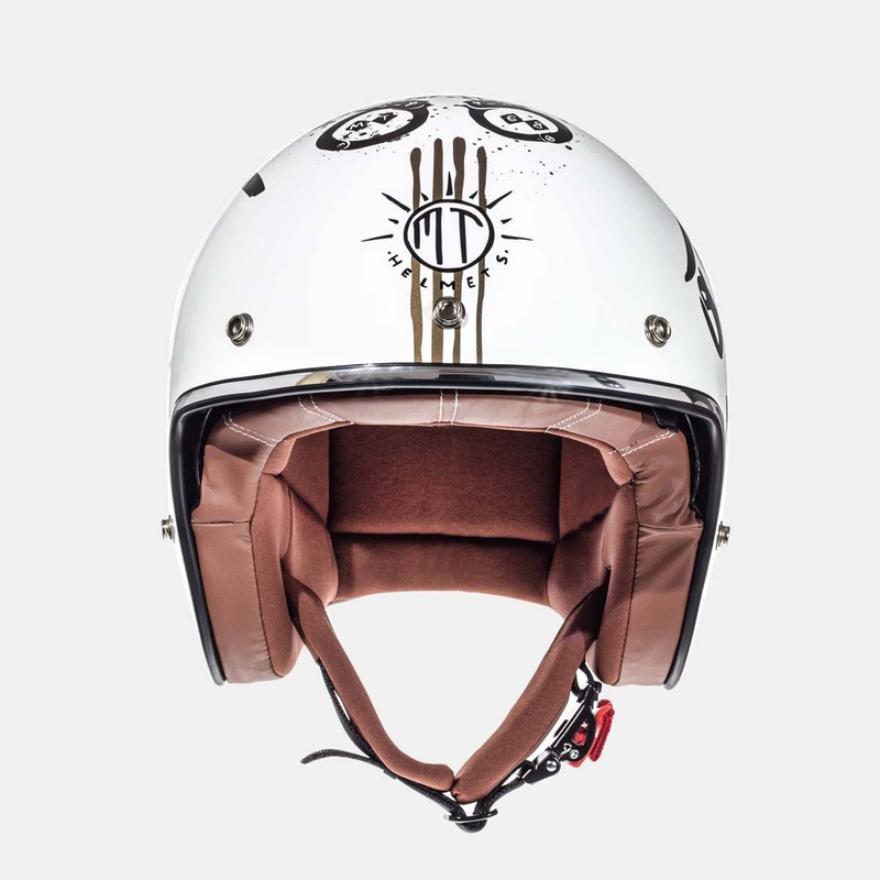 MT LeMans SV Outlander White Open Motorradhelm Ausverkauf