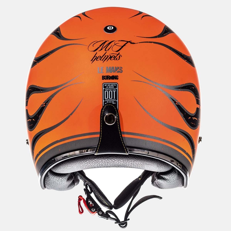 MT LeMans SV Flaming fluo orange offener Motorradhelm Ausverkauf