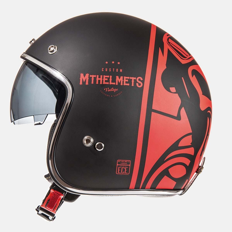 MT LeMans SV Divenire rot matt offener Motorradhelm Ausverkauf