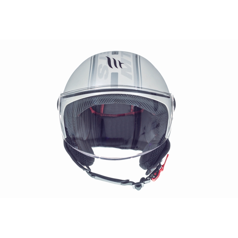 Offener Motorradhelm MT Street Entire White Ausverkauf