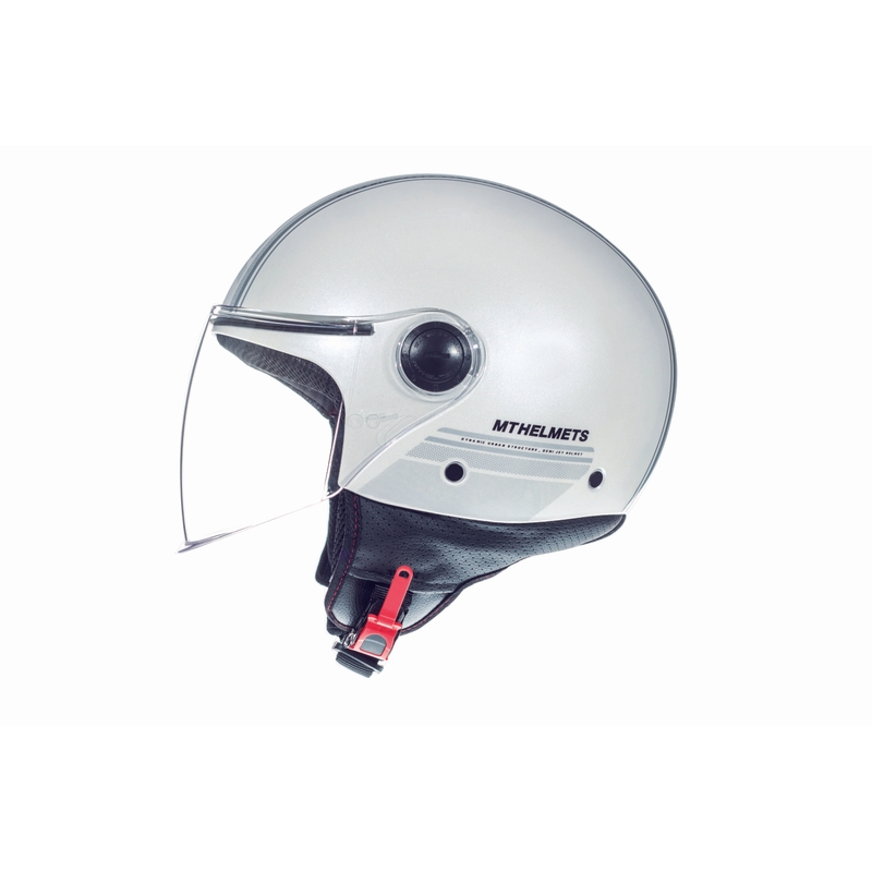Offener Motorradhelm MT Street Entire White Ausverkauf