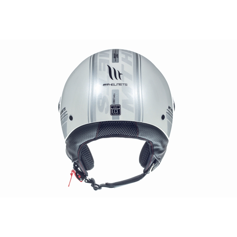 Offener Motorradhelm MT Street Entire White Ausverkauf