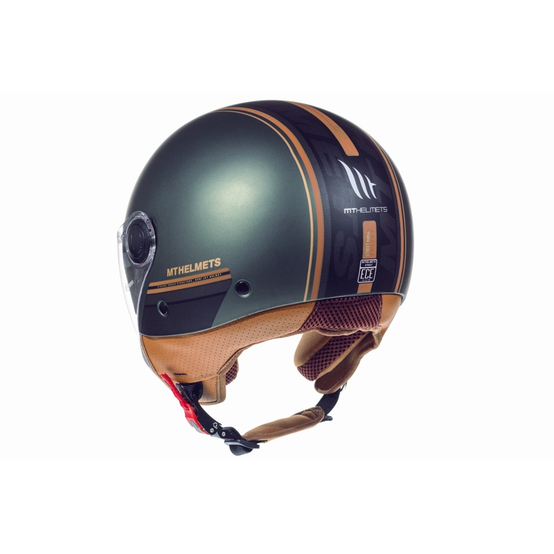 Motorradhelm Open MT Street Entire Green Matte Ausverkauf