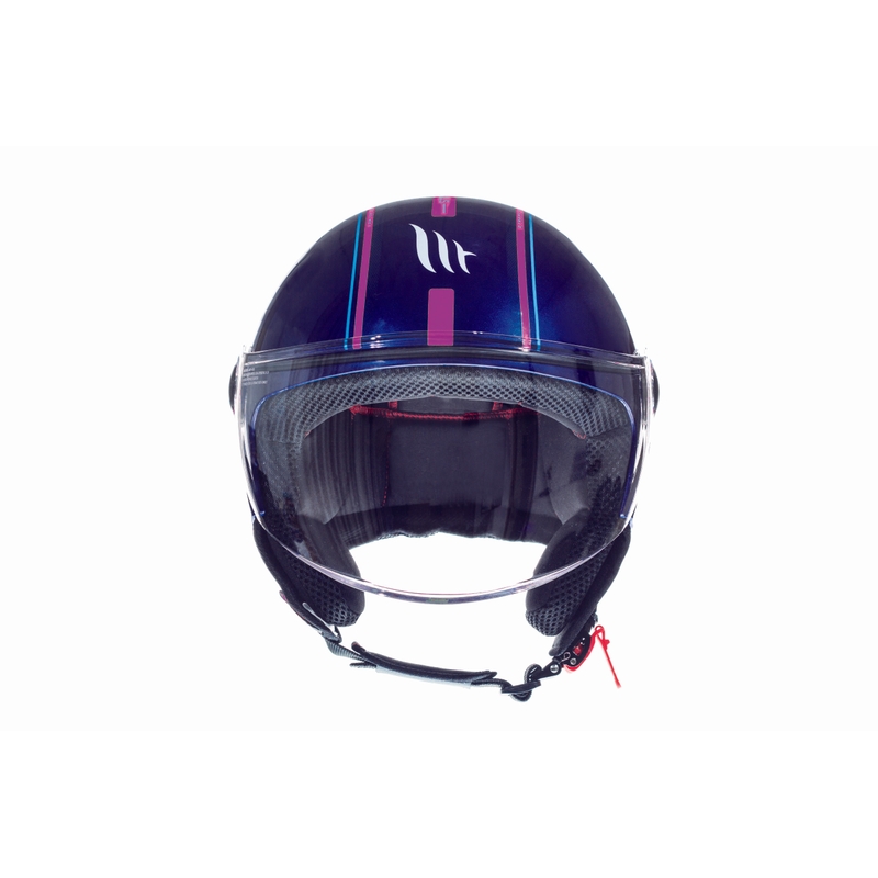 Motorradhelm Open MT Street Entire Blau-Fluo Pink Ausverkauf