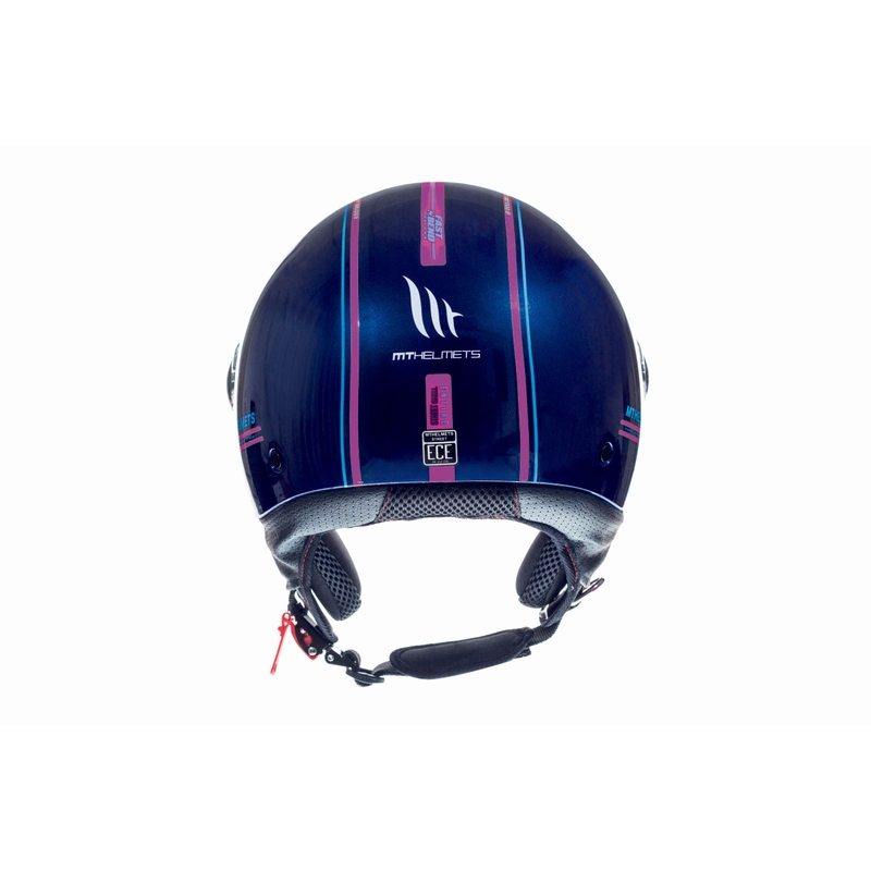 Motorradhelm Open MT Street Entire Blau-Fluo Pink Ausverkauf