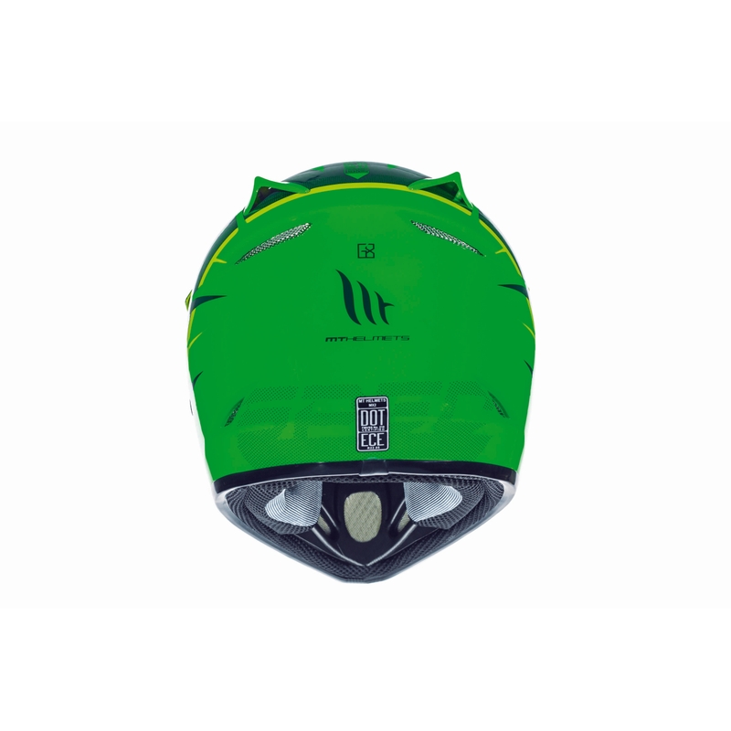 MT MX-2 Spec fluo grün-gelb Motocross-Helm für Kinder