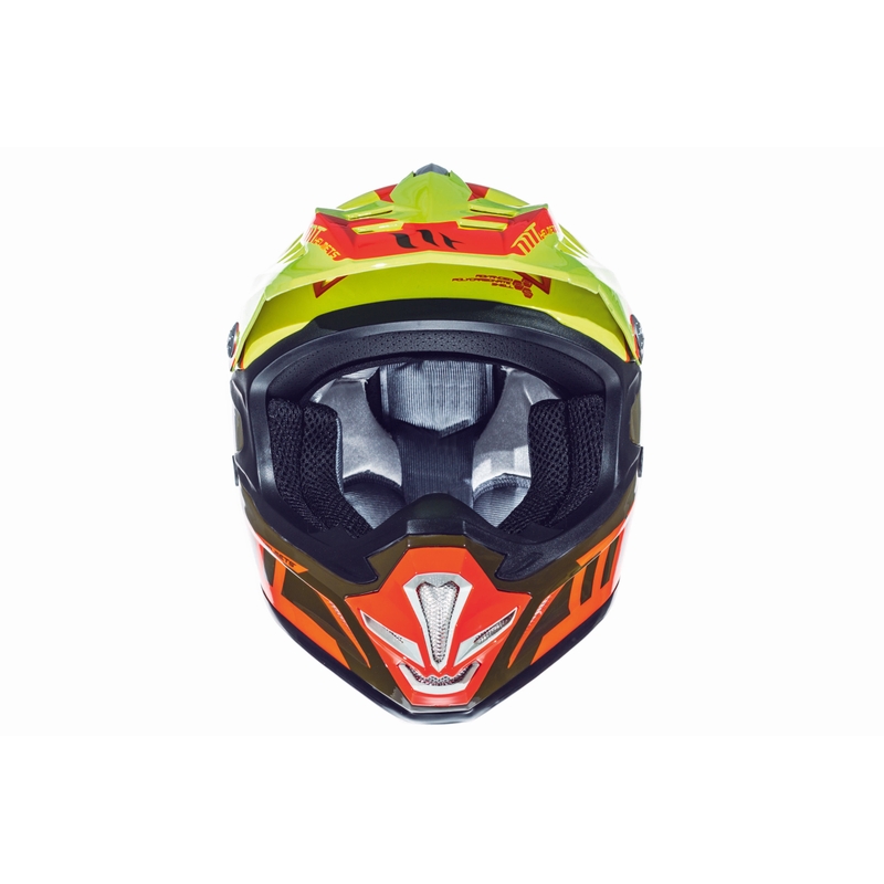 MT MX-2 Spec fluo orange-gelb Motocross-Helm für Kinder
