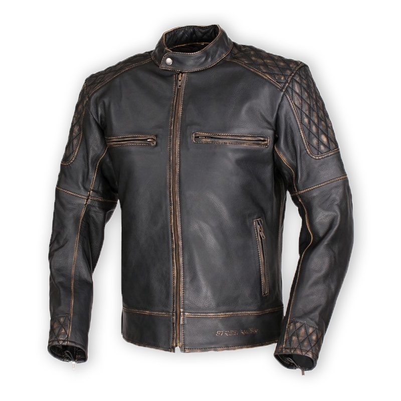 Street Racer Retro-Motorradjacke Ausverkauf