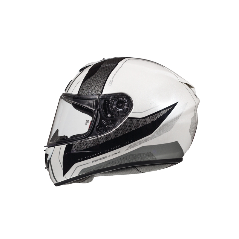 MT Rapide Duel Integral Motorradhelm weiß und silber