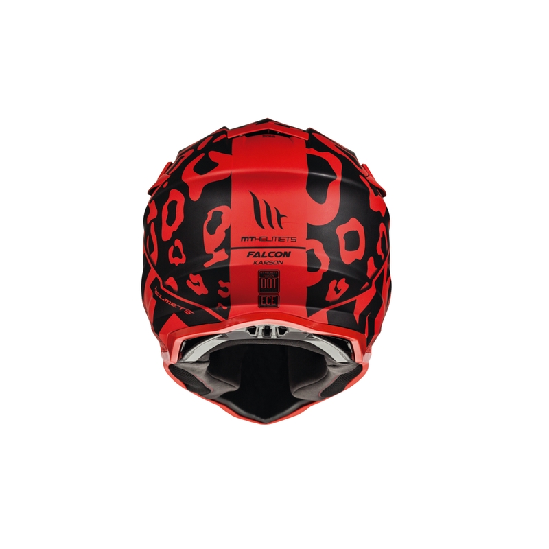 MT Falcon Karson Motocross Helm rot matt