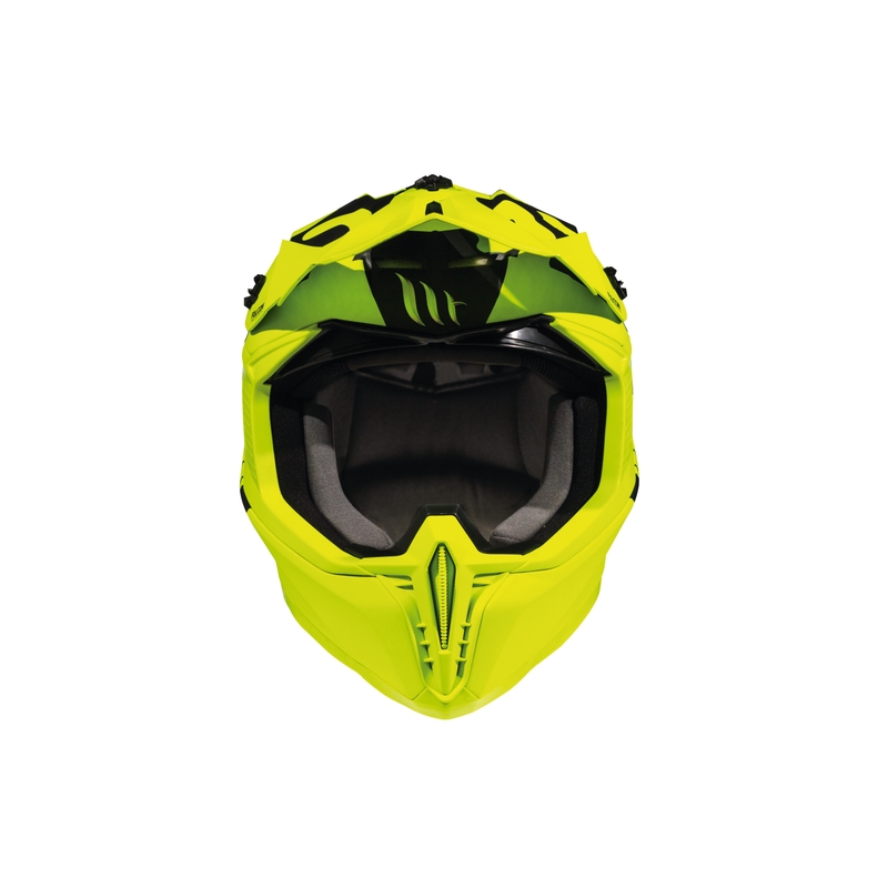 Motocross Helm MT Falcon Karson fluo gelb matt