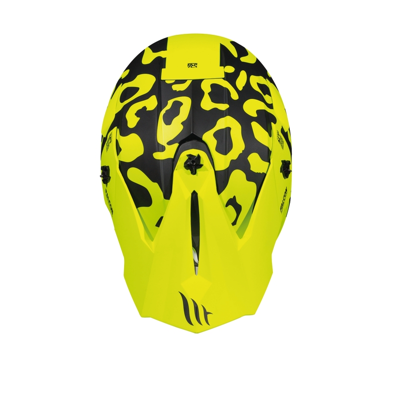 Motocross Helm MT Falcon Karson fluo gelb matt