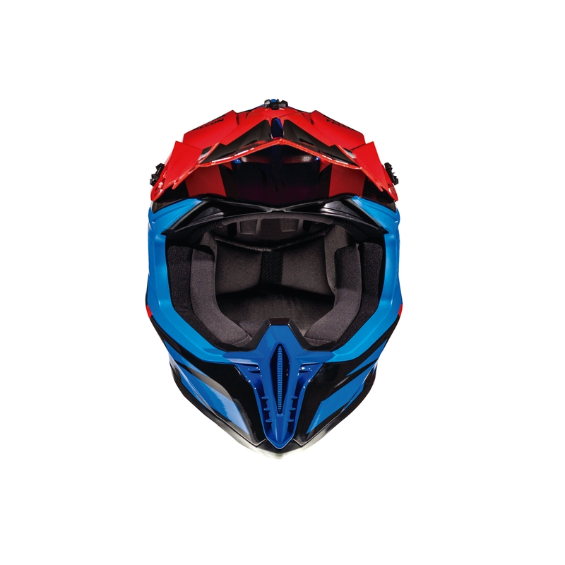 MT Falcon Weston Motocross Helm blau-rot