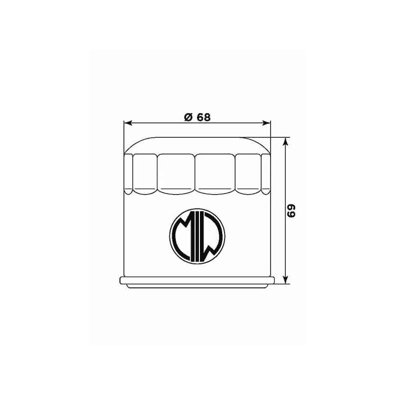 Ölfilter MIW (alt. HF682)