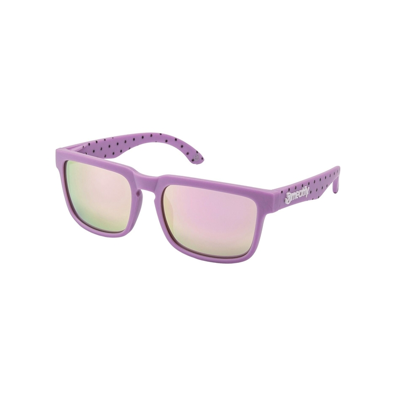 Sonnenbrille Meatfly Memphis dots lila
