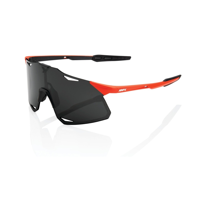 Sonnenbrille 100% HYPERCRAFT Matte Oxyfire schwarz-rot (Rauchglas)