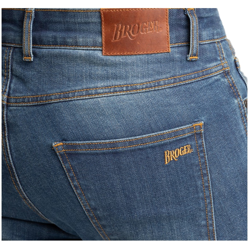 BROGER California blaue Motorradjeans Ausverkauf