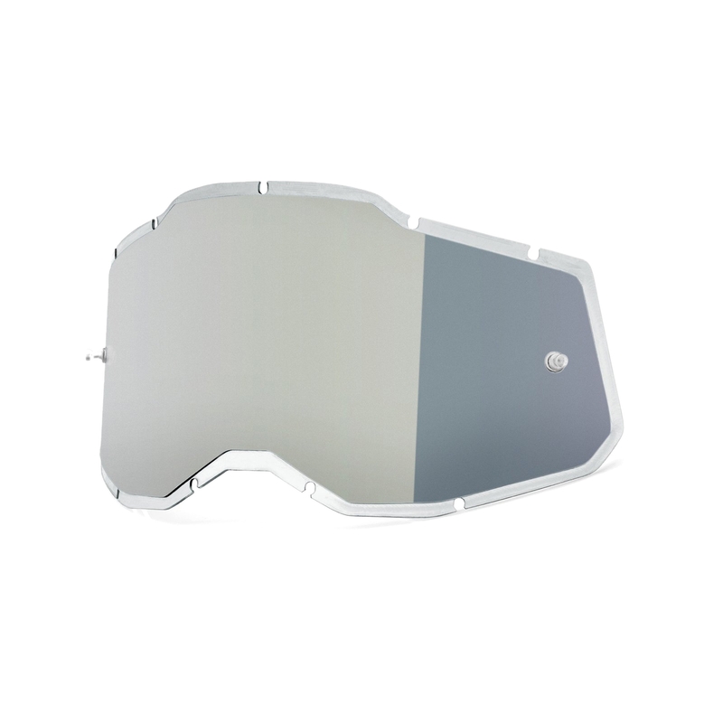 Plexi 100% gespritzt Racecraft 2/Accuri 2/Strata 2 silberner Spiegel (Anti-Beschlag)