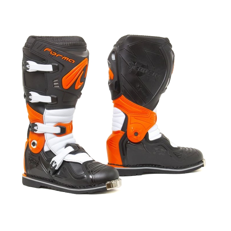 Forma Terrain Evolution TX Schwarz-Orange-Weiß Motorradstiefel
