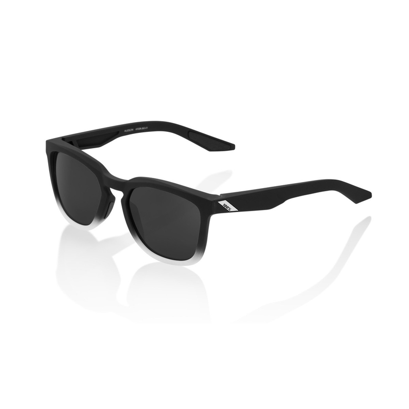 100% HUDSON Soft Tact Fade Black Sonnenbrille (schwarze Gläser)