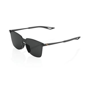 100% LEGERE SQUARE Polierte Schwarze Sonnenbrille (Smoked Glasses)