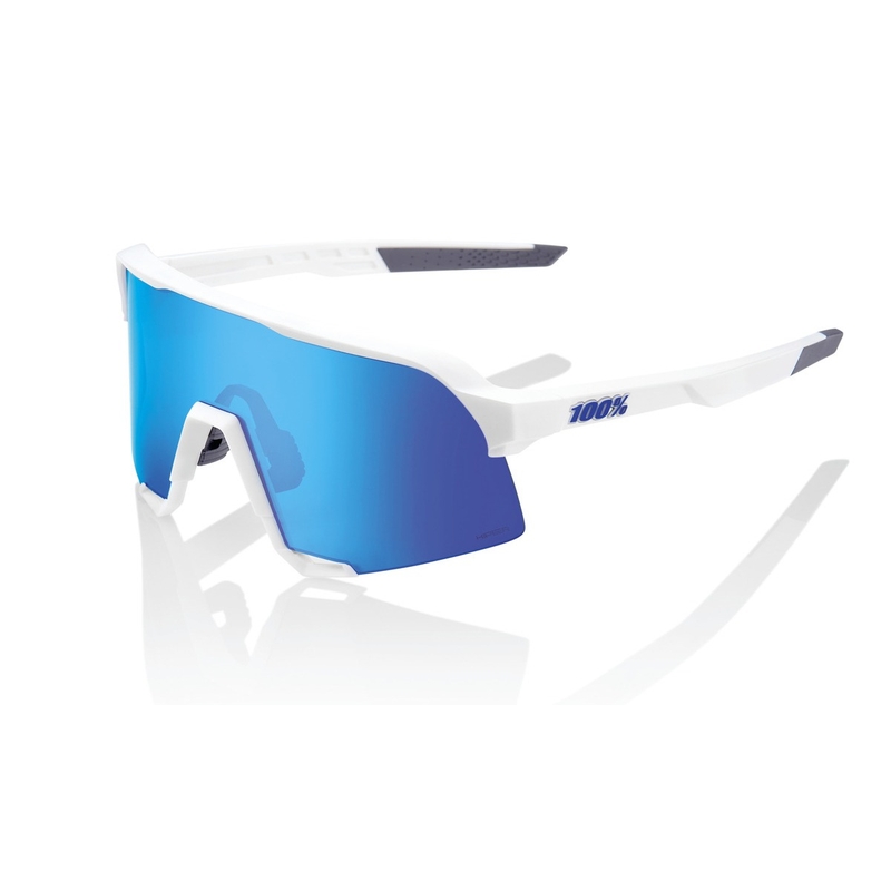 Sonnenbrille 100% S3 Matte White weiß (HIPER blau Glas)