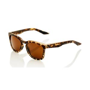 Sonnenbrille 100% HUDSON Soft Tact Havanna braun (bronzefarbene Gläser)