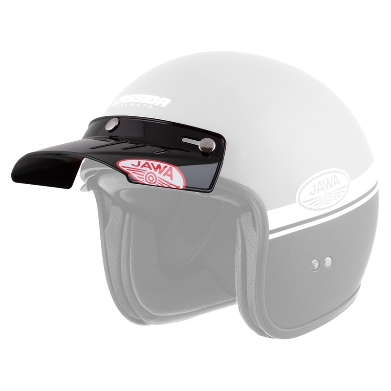 Flaches Visier für Cassida Oxygen Jawa Helme schwarz