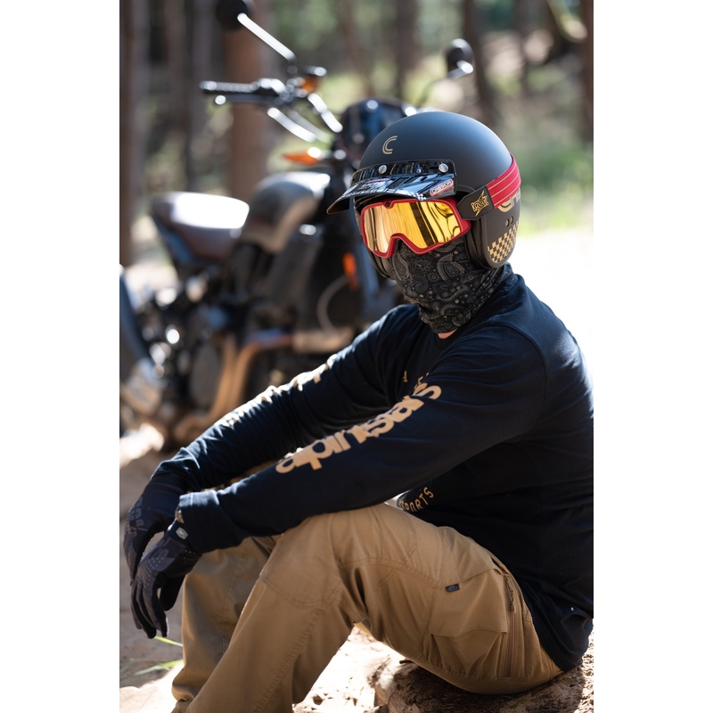 Flaches Visier für Cassida Oxygen Racing Spirit Helme weiß