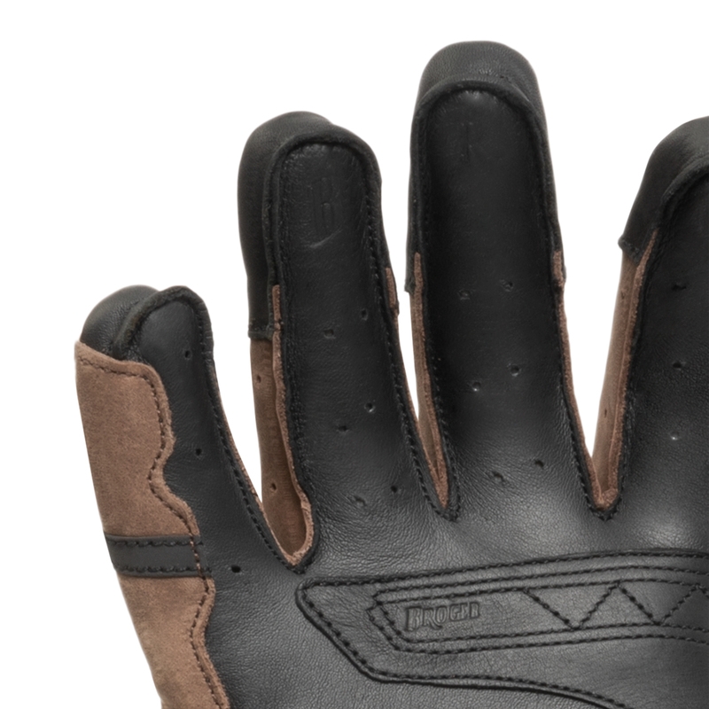 Damen Motorradhandschuhe BROGER Ohio vintage braun Ausverkauf
