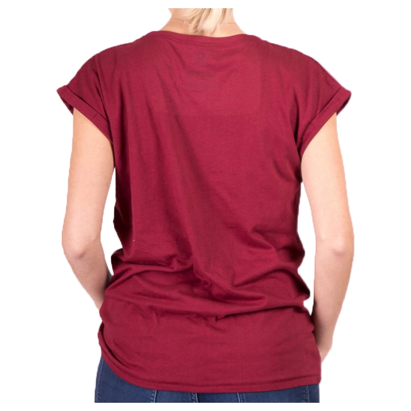 Frauen-T-Shirt Schwarzes Herz Romantischer Liebhaber Ext rot