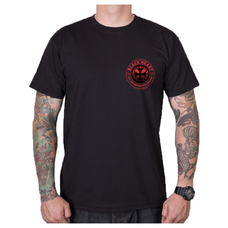 Herren-T-Shirt Black Heart Hellman schwarz