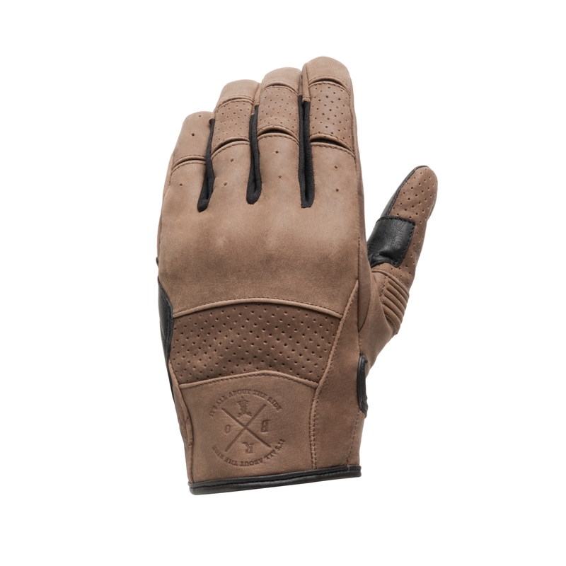 Damen-Motorradhandschuhe BROGER California Vintage Braun Ausverkauf