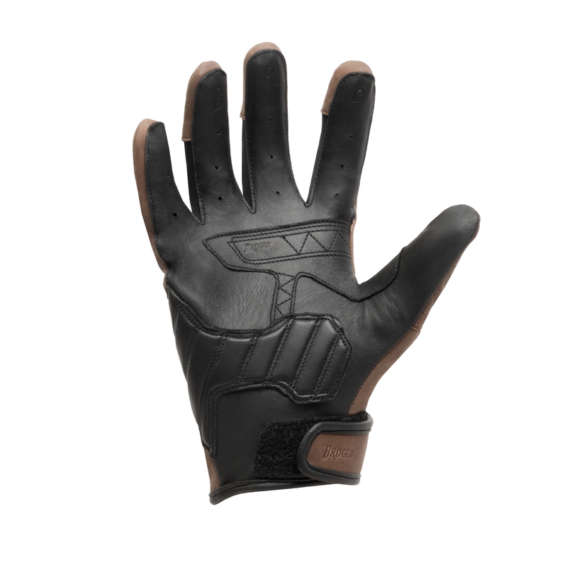 Damen-Motorradhandschuhe BROGER California Vintage Braun Ausverkauf
