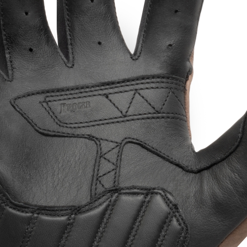 Damen-Motorradhandschuhe BROGER California Vintage Braun Ausverkauf