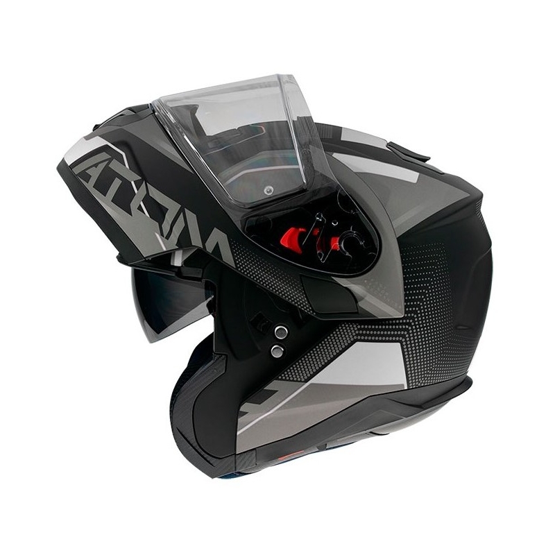 MT Atom SV Quark schwarz-grau-weiß Motorradhelm - Grade II